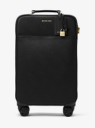 Large Saffiano Leather Suitcase - BLACK - 30H6GTMT4L