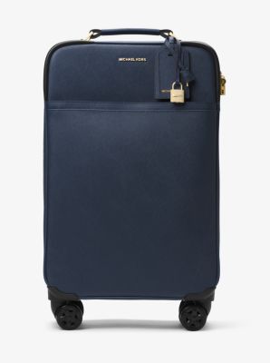 Large Saffiano Leather Suitcase