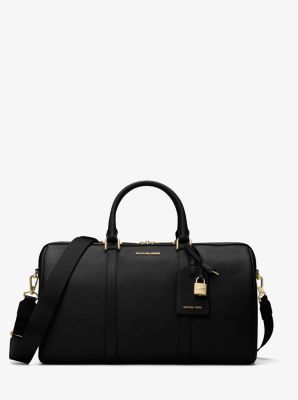 Luxe Black Leather Briefcase, VIDA VIDA