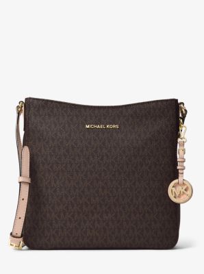 michael michael kors jet set travel large logo messenger