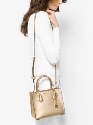 Michael Kors Mercer Pebble Leather Crossbody - Macy's