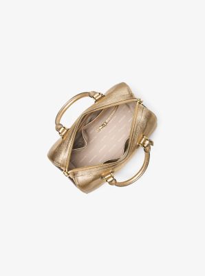 Sac de voyage Mercer de taille moyenne en cuir m&eacute;tallique