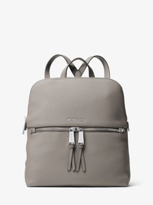 rhea slim pebble leather backpack