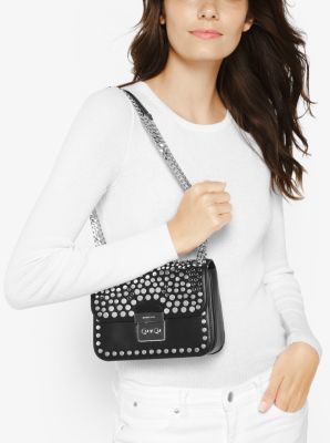 Sloan editor studded on sale leather shoulder bag