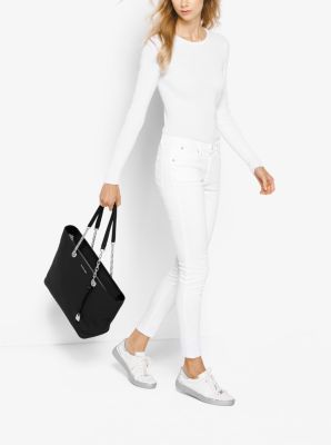 Mercer Chain-Link Leather Tote Bag