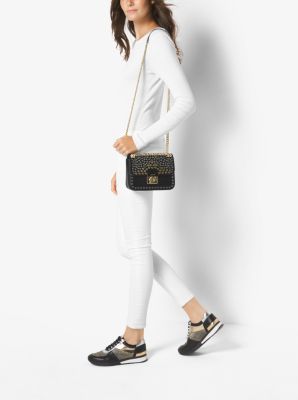 Michael kors sloan editor shop studded leather shoulder bag