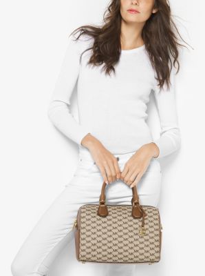 Michael Kors Emmy Large Dome Satchel Pale Gold - Averand