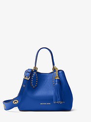 Brooklyn Small Leather Satchel - ELECTRIC BLUE - 30H7GBNT1L