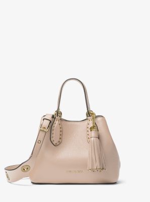 brooklyn large leather satchel michael kors