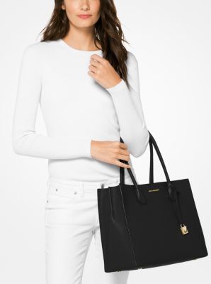 Mercer large saffiano leather best sale tote bag michael kors