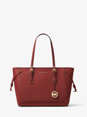 michael kors red tote bag