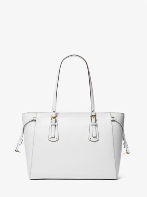 Voyager Medium Crossgrain Leather Tote Bag