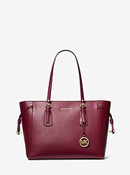 Voyager Medium Crossgrain Leather Tote Bag - MULBERRY - 30H7GV6T8L