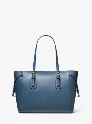 Michael kors voyager crossgrain leather tote on sale