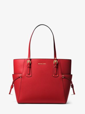 mk red tote bag