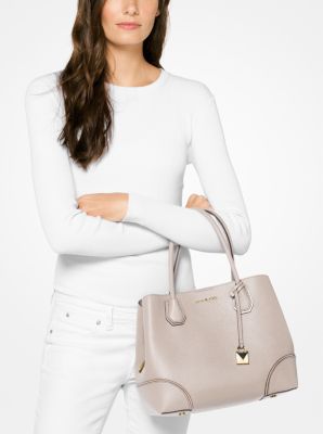 Mercer Gallery Medium Leather Satchel Michael Kors