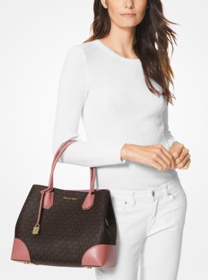 Mercer Gallery Medium Logo Satchel Michael Kors