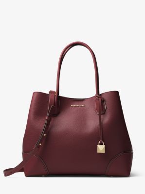 michael kors oxblood handbag