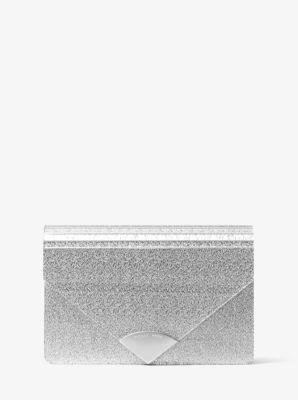 Enveloppe rectangulaire gris argent