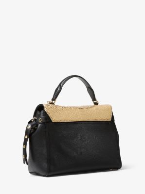 Bristol medium logo outlet satchel michael kors