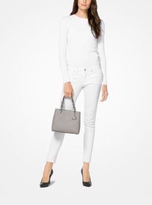 Michael kors cynthia small leather satchel new arrivals