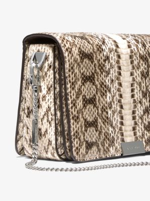 Michael kors snakeskin clutch sale