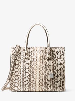 Mercer large on sale snakeskin tote bag