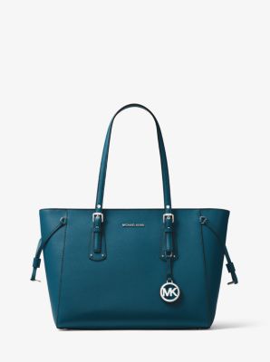 Voyager Medium Crossgrain Leather Tote Bag image number 0