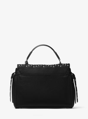 Michael kors bristol shop studded leather satchel