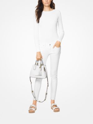 michael kors brooklyn small leather tote