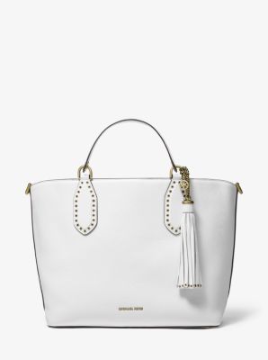 Brooklyn Large Pebbled Leather Satchel