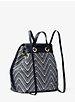 Junie Medium Woven Leather Backpack image number 2