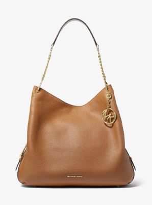 michael kors lillie large pebbled leather shoulder bag