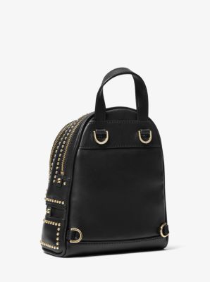 Rhea Mini Rose Studded Leather Backpack Michael Kors