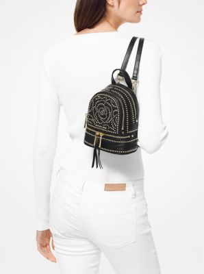 Michael kors rhea mini leather clearance backpack