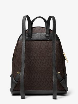 Rhea Medium Logo and Pebbled Leather Backpack Michael Kors Canada