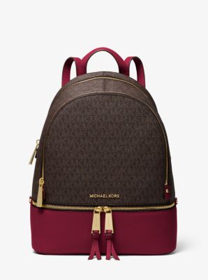 michael kors pebbled leather backpack