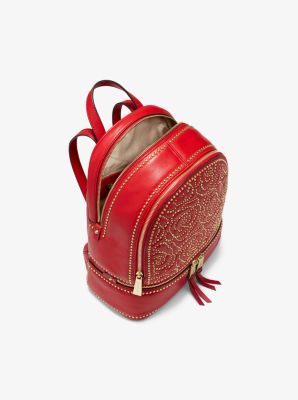 Rhea medium rose on sale studded leather backpack