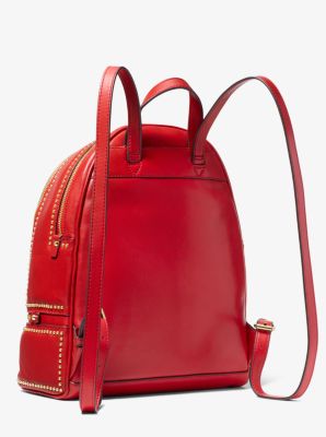 Michael Kors 'Rhea' small stud leather backpack  Studded leather bag,  Leather backpack, Handbags michael kors