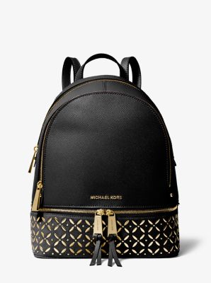 Rhea Medium Embellished Leather Backpack | Michael Kors