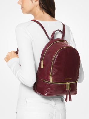 Rhea medium crinkled 2024 calf leather backpack