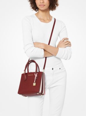 Mercer Medium Two-Tone Pebbled Leather Crossbody Bag