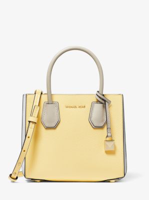 michael kors mercer pebbled leather