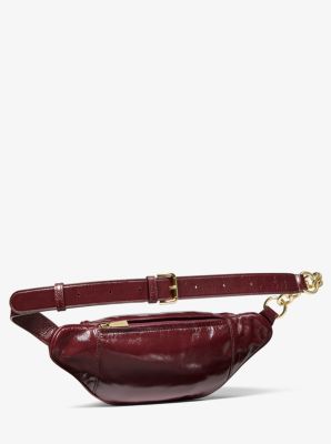 Medium crinkled calf sale leather belt bag