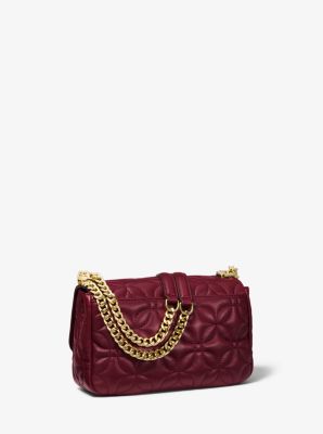 Sloan Small Floral Quilted Leather Shoulder Bag
