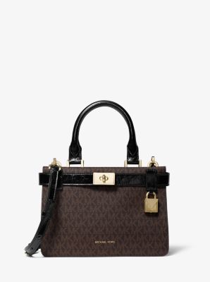 Michael michael kors tatiana medium leather best sale satchel