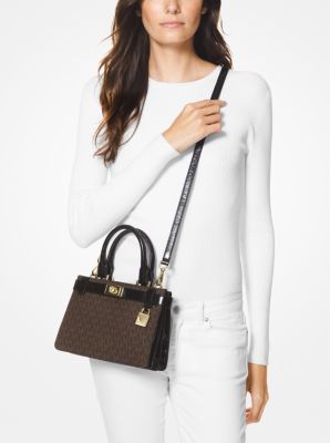 Michael michael kors 2025 tatiana mini leather satchel