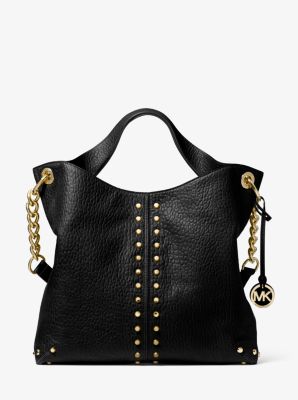 michael kors astor pebbled leather shoulder bag