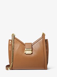 Whitney Small Leather Shoulder Bag - ACORN - 30H8GWHE0L