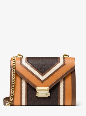Whitney Large Logo and Leather Convertible Shoulder Bag | Michael Kors